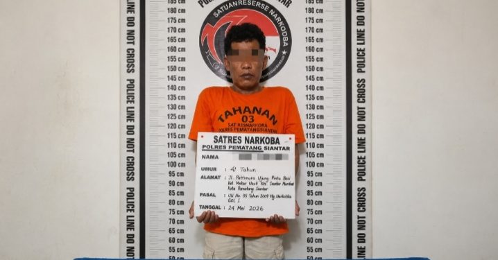 Miliki Sabu 1,35 Gram, Pria di Pintu Bosi Ditangkap Sat Narkoba Polres Pematangsiantar