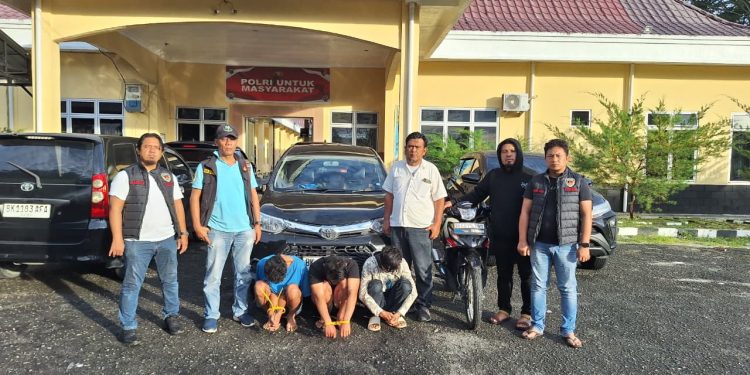 URC Jatanras Polres Simalungun Ringkus 3 Pelaku Curanmor, Mobil Avanza Pengantar Kabur Turut Disita