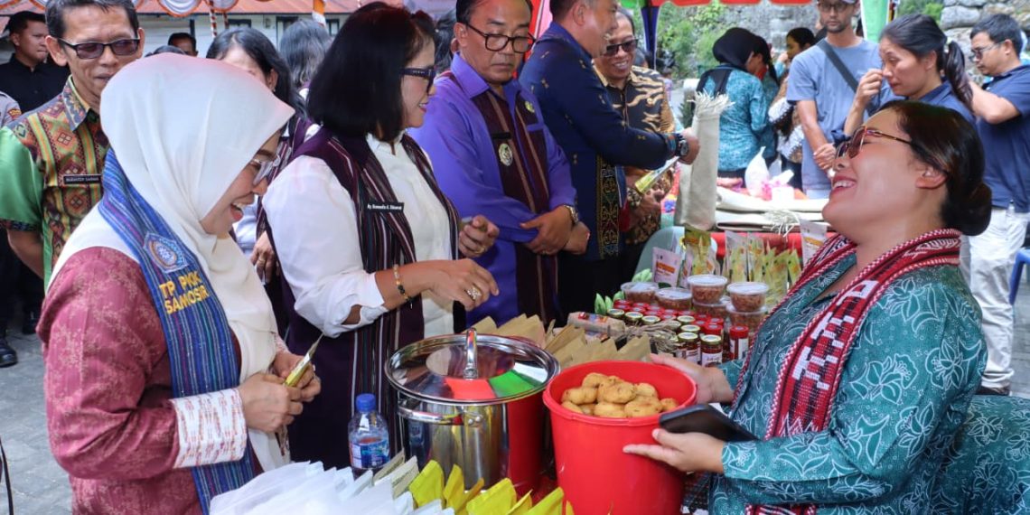 TP PKK Sumut Nilai Desa Hariara Pohan, Produk Bandrek dan Keripik Jadi Andalan
