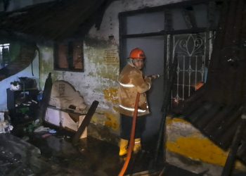 Tiga Rumah Permanen Hangus Terbakar di Bandar Sono Tebing Tinggi