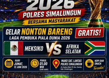 Polres Simalungun Gelar Nobar Gratis Laga Pembuka Piala Dunia 2026, Siapkan Kopi dan Camilan untuk Masyarakat