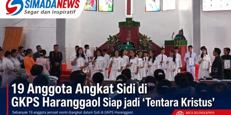 19 Anggota Sidi GKPS Haranggaol Resmi Diteguhkan, Siap Menjadi "Tentara Kristus Muda"