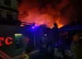 Pajak Parluasan Pematangsiantar Terbakar, Sejumlah Kios Hangus Dilalap Api