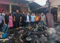 311 Kios Pasar Dwikora Parluasan Ludes Terbakar! Wesly Silalahi Janji Perhatikan Korban