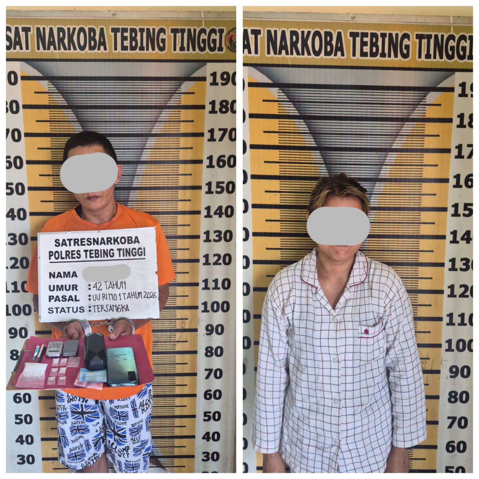 Residivis Narkoba Kembali Dibekuk, Polres Tebing Tinggi Sita 18,47 Gram Sabu