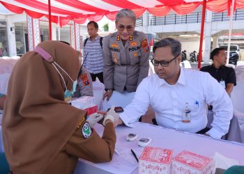 Sambut HUT Bhayangkara ke-80, Polres Pematangsiantar Layani 199 Warga Lewat Pemeriksaan Kesehatan Gratis