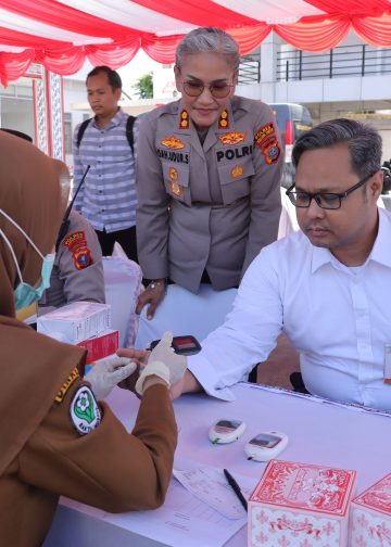 Sambut HUT Bhayangkara ke-80, Polres Pematangsiantar Layani 199 Warga Lewat Pemeriksaan Kesehatan Gratis