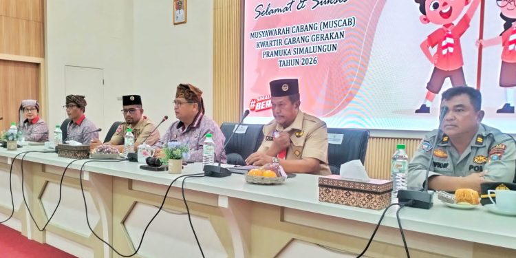 Kwarcab Gerakan Pramuka Simalungun Gelar Muscab 2026, Mixnon Andreas Simamora Terpilih sebagai Ketua