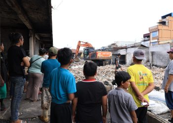 Pemko Pematangsiantar Mulai Robohkan Bangunan Pasar Dwikora Pascakebakaran, Persiapan Pembangunan Kembali Dimulai