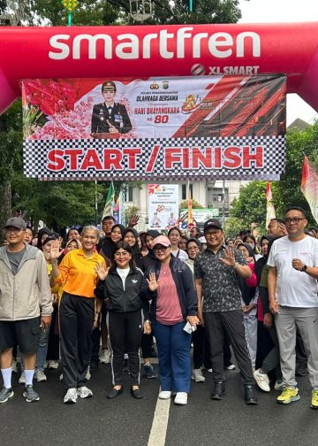 Polres Pematangsiantar Semarakkan HUT Bhayangkara ke-80 dengan Car Free Day dan Olahraga Bersama