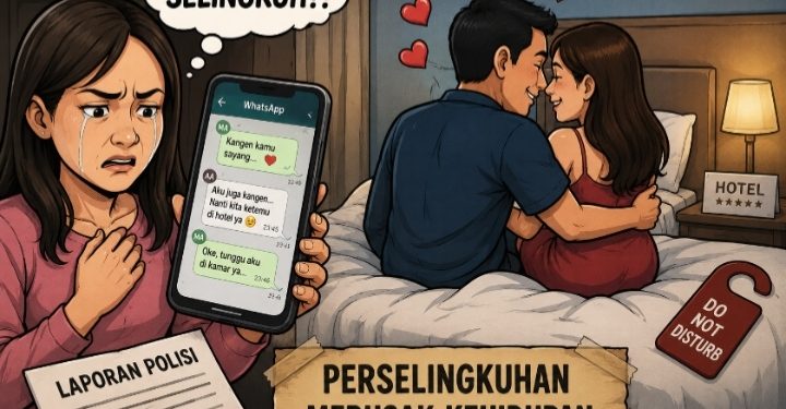 Viral, Istri Laporkan Suami dan Rekan Kerja ke Polisi atas Dugaan Perselingkuhan