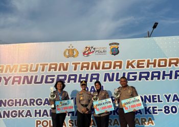 Tiga Personel Polres Pematangsiantar Raih Prestasi di Pekan Olahraga dan Rohani Polda Sumut 2026, Terima Penghargaan dari Kapolda
