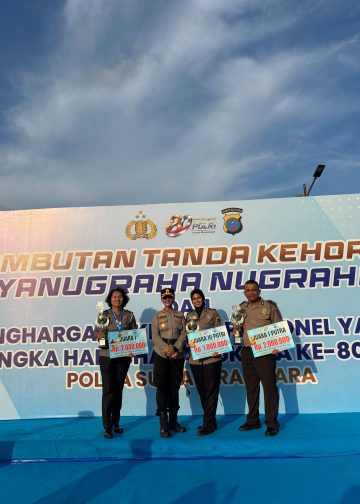 Tiga Personel Polres Pematangsiantar Raih Prestasi di Pekan Olahraga dan Rohani Polda Sumut 2026, Terima Penghargaan dari Kapolda