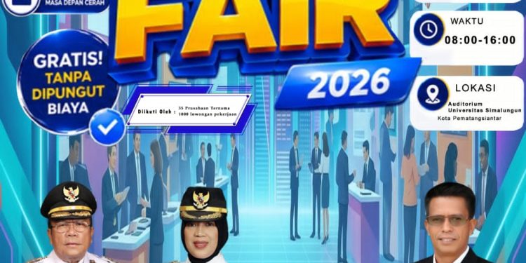 Pemko Pematangsiantar Gelar Job Fair 2026, Sediakan Lebih dari 1.000 Lowongan Kerja