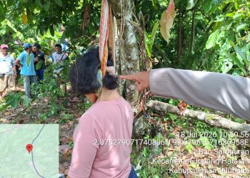 Perempuan Ditemukan Meninggal di Areal Perladangan Coklat Dusun Hinalang Jorlang Hataran