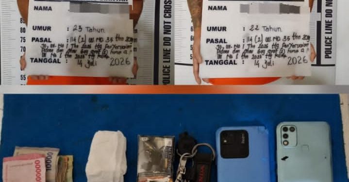 Miliki 14,75 Gram Sabu, Dua Pemuda Ditangkap Satresnarkoba Polres Pematangsiantar