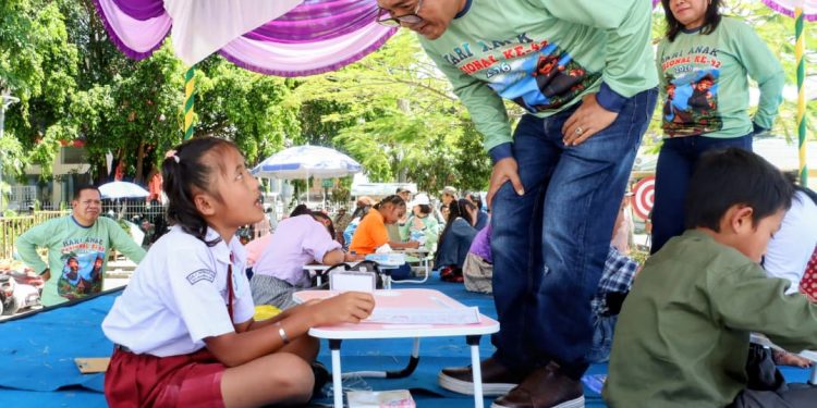 Perayaan Hari Anak Nasional (HAN) ke-42 di Samosir "Seluruh Elemen Lindungi dan Wujudkan Masa Depan Anak"