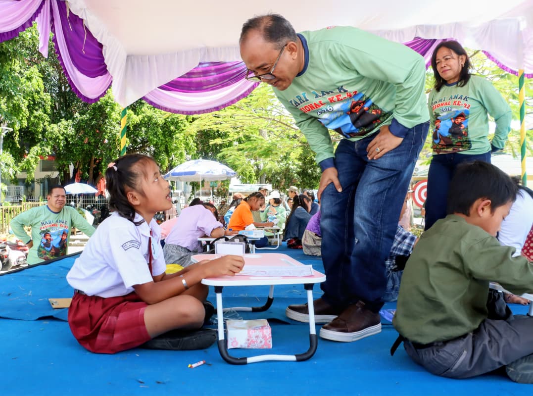 Perayaan Hari Anak Nasional (HAN) ke-42 di Samosir "Seluruh Elemen Lindungi dan Wujudkan Masa Depan Anak"