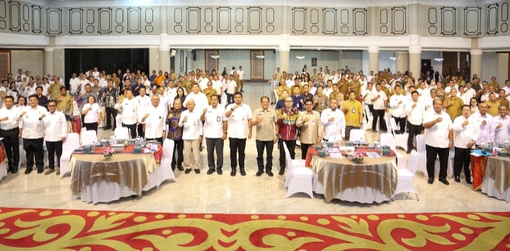 Wali Kota Pematangsiantar Hadiri Rakor TKD 2026, Bobby Nasution Minta Dana Bencana Tepat Sasaran