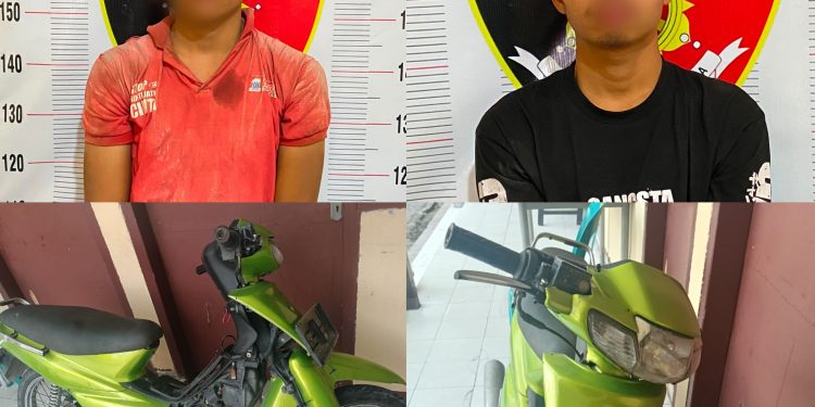 Polsek Balige Tangkap Dua Pencuri Sepedamotor
