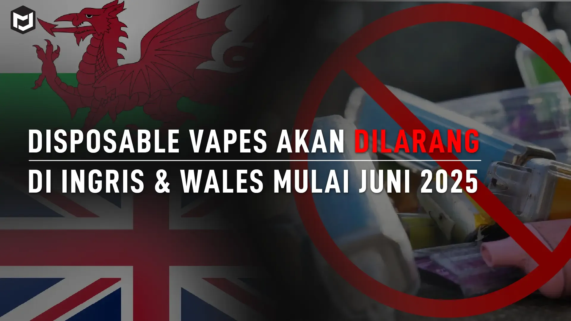 Vape Sekali Pakai Akan Dilarang di Inggris dan Wales Mulai Juni 2025