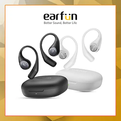 EarFun OpenJump - Open-Ear TWS with LDAC Hi-Res BassSurge IPX7 & Noise Cancellation