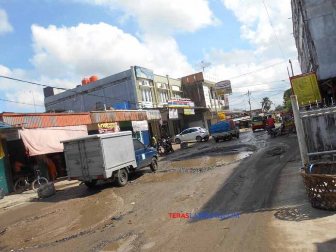 Jalur Alternatif di Lampung Tengah Masih Seperti Kubangan Kerbau