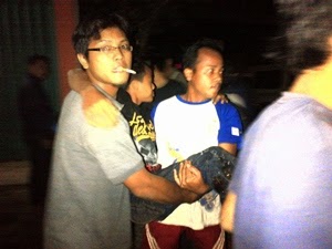 Adu Tanduk Angkot dan Motor: 1 Luka-luka