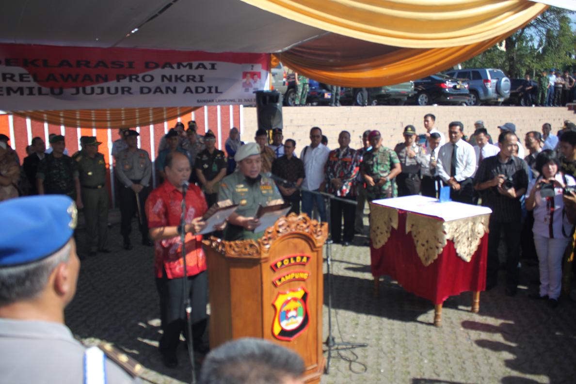 Kubu Prabowo-Hatta dan Jokowi-JK di Lampung akan Dukung Hasil Pleno KPU Pusat