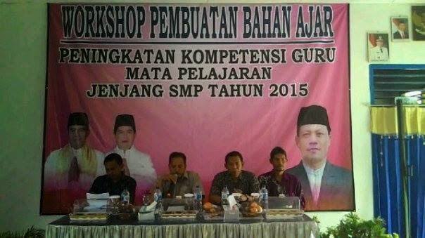 Dinas Pendidikan Way Kanan Gelar Workshop Pembuatan Bahan Ajar bagi Para Guru SMP