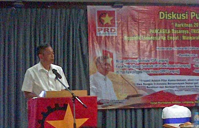 Ketua PRD Agus Jabo: Indonesia Sebaiknya Kembali ke Pancasila