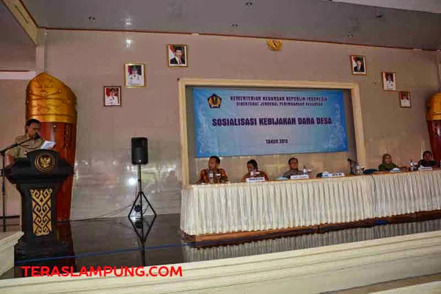 Dirjen Perimbangan Keuangan Sosialisasikan Dana Desa di Lampung Tengah