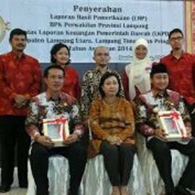 Laporan Keuangan Pemkab Lampung Utara 2014 Raih Predikat WDP dari BPK