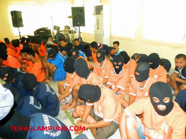 Operasi Sikat Krakatau 2015, Polda Lampung Tangkap 39 Tersangka dan Sita Puluhan Senjata Api