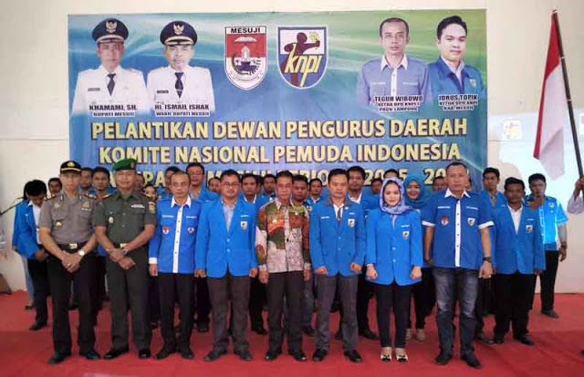 Pengurus DPD KNPI Kabupaten Mesuji Dilantik
