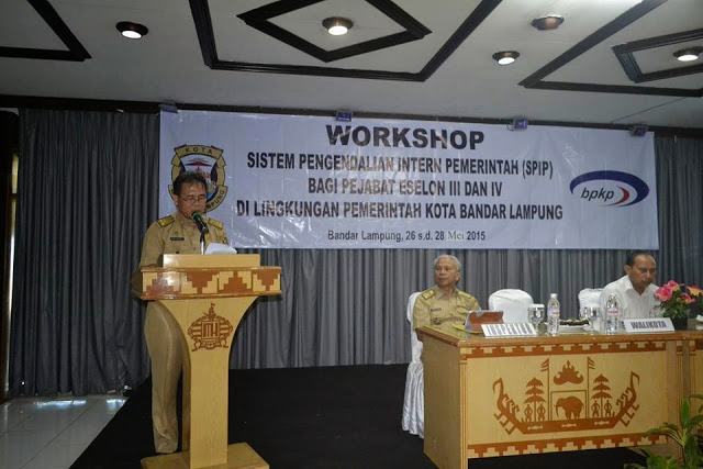 Asisten IV Buka Workshop SPIP bagi Pejabat Eselon III dan IV Pemkot Bandarlampung