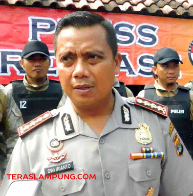 Kapolresta Bandarlampung Kombes Pol Dwi Irianto Diganti