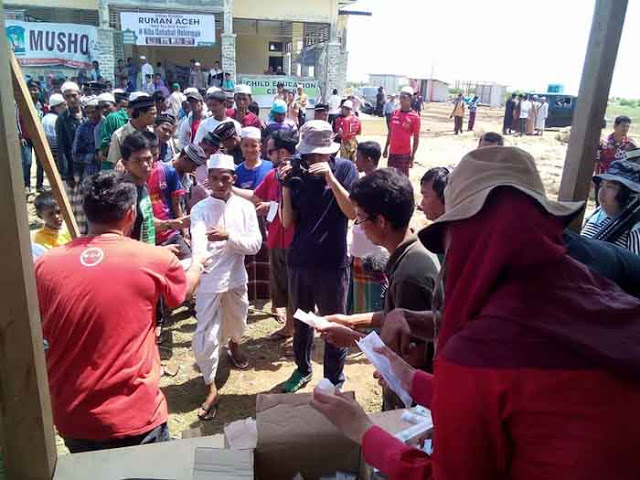 Lagi, Relawan RUMAN Aceh Kunjungi Pengungsi Rohingya