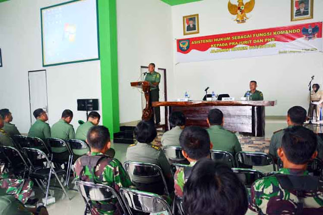 Sebanyak 150 Prajurit Korem Garuda Hitam Ikuti Penyuluhan Hukum
