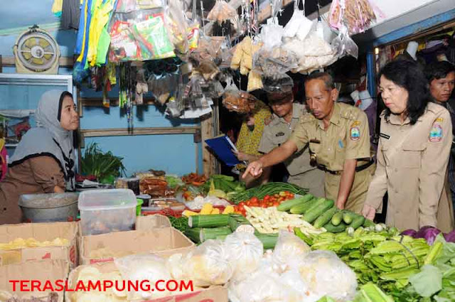 Jaga Stabilitas Harga Sembako Jelang Ramadhan, Pemkab Lamsel Sidak Pasar