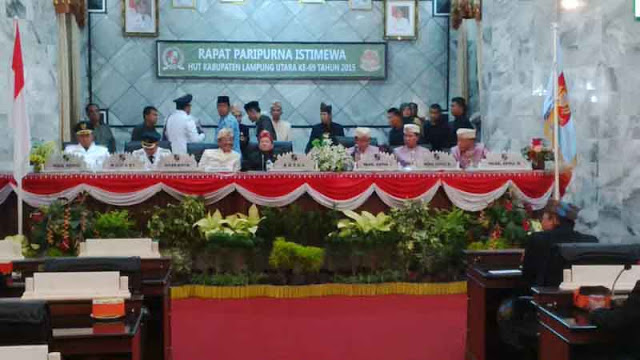 HUT Lampung Utara, DPRD Gelar Sidang Paripurna