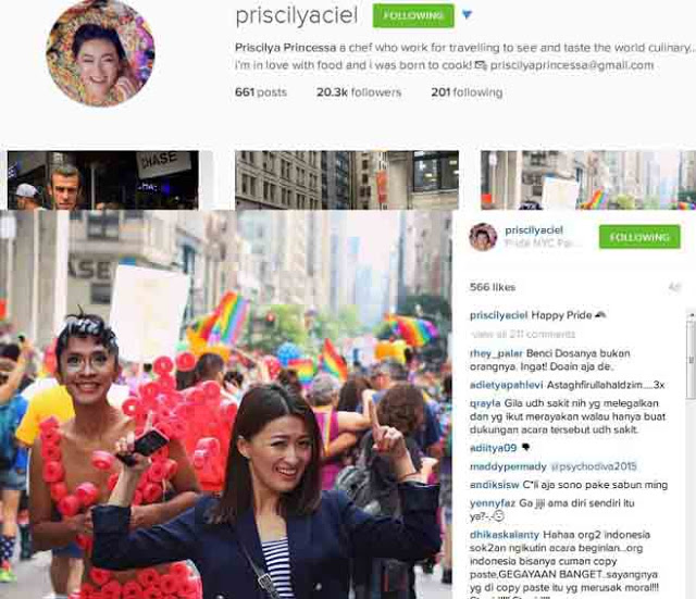 Heboh Ikut Parade Gay di New York, Aming dan Chef Priscilya Princessa Panen Hujatan