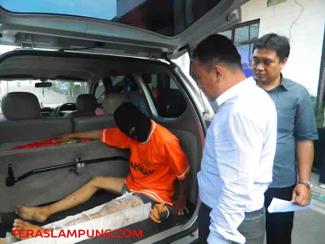 Polisi Lumpuhhan Pencuri Sepeda Motor dengan Timah Panas