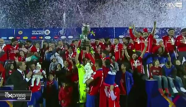 Tundukkan Si Raksasa Argentina 4-1, Chile Juara Copa America 2015