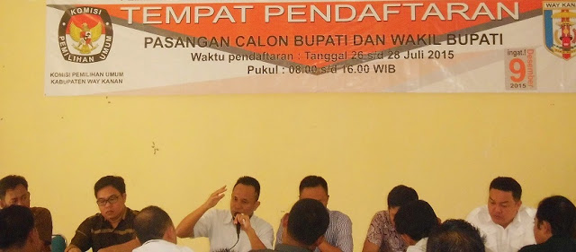 KPU Way Kanan Sosialisasikan Tata Cara Pencalonan Bupati-Wakil Bupati