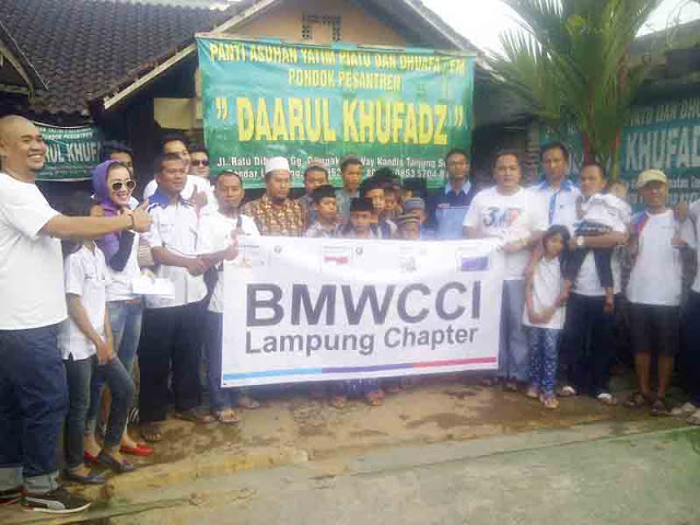 Komunitas BMW Lampung Bakti Sosial di Panti Asuhan