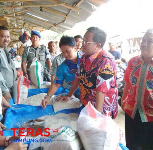 Jelang Idul Fitri, Wakil Bupati Lampung Utara Sidak Bahan Pokok dan Kelayakan Bus