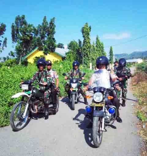 Koramil dan Polsek Jabung Intensifkan Patroli Bersama