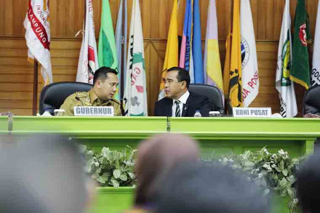 Gubernur Ridho Buka Musyawarah Olahraga Provinsi