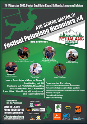 Dalam Rangka HUT RI, Dinas Pariwisata Gelar Festival Petualang Nusantara 2015 di Kalianda